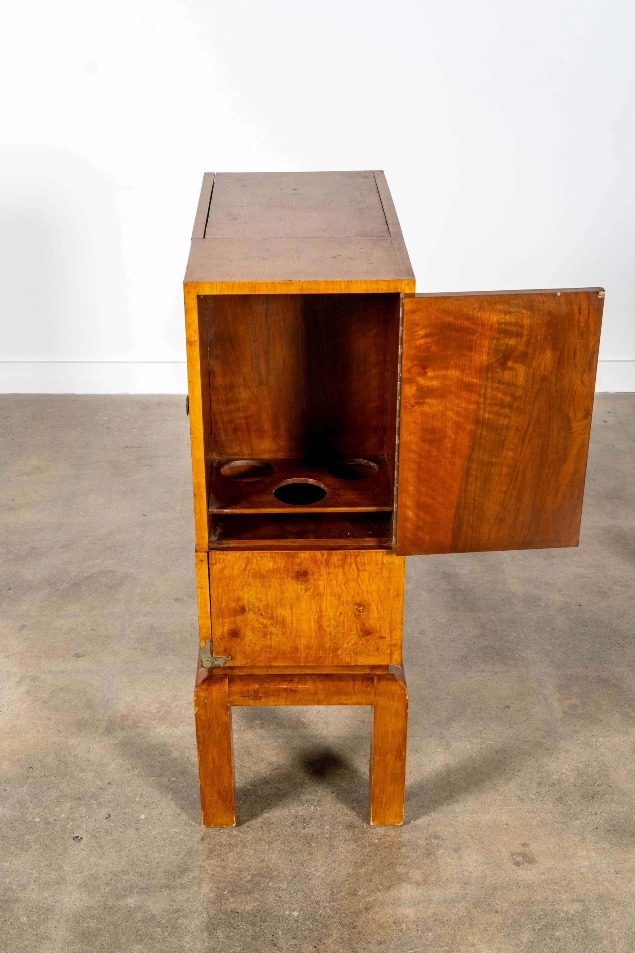 1930s Italian Wood Bar Cabinet