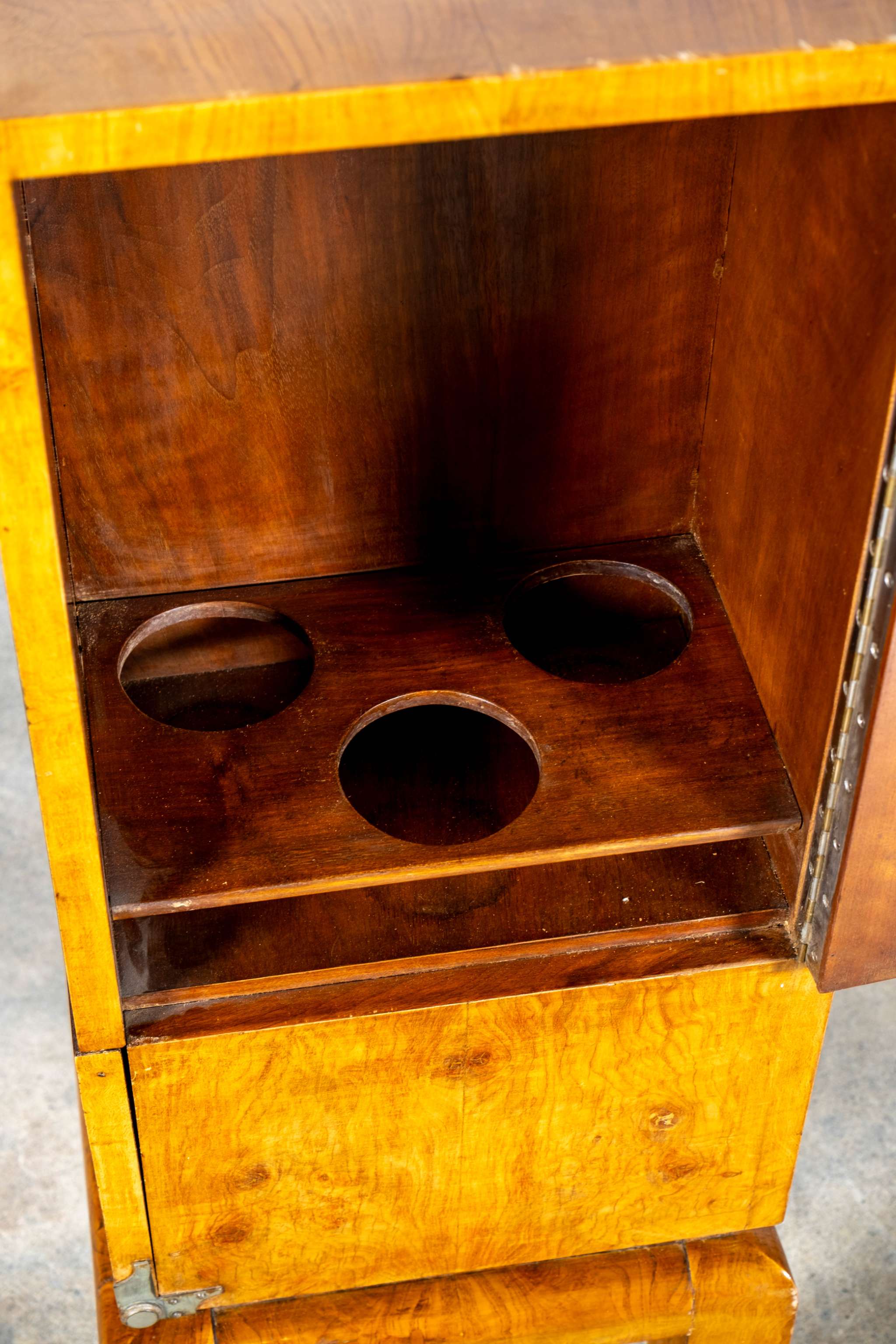 1930s Italian Wood Bar Cabinet
