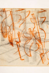 Abstract Scribble Drawing, Framed