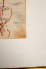 Abstract Scribble Drawing, Framed