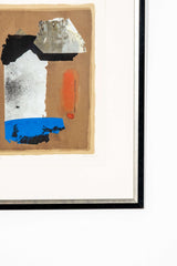 "Untitled" (1987), Brown, Red and Blue Abstract