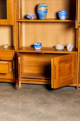 1950s Elm Wall Unit