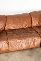 2-Piece Leather Corner Sofa