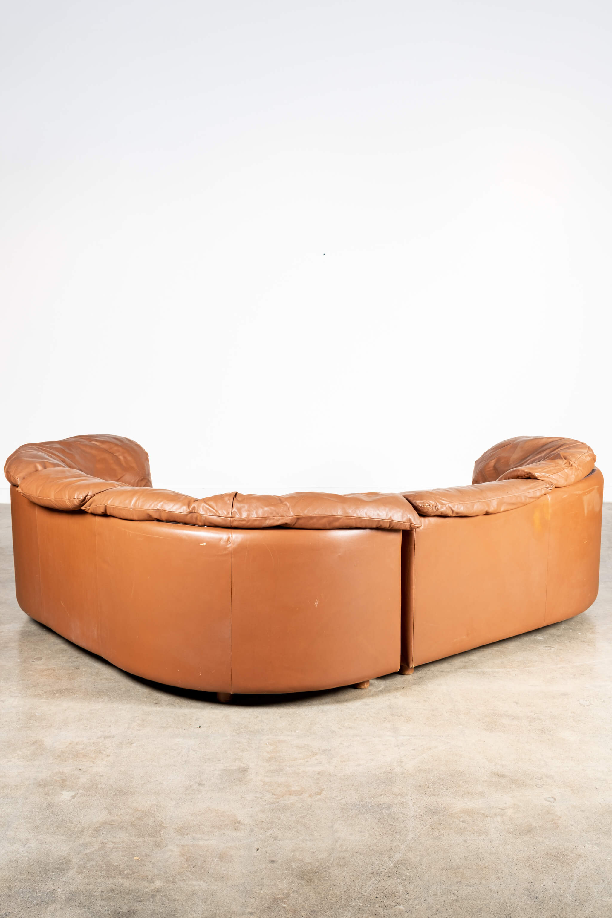 2-Piece Leather Corner Sofa