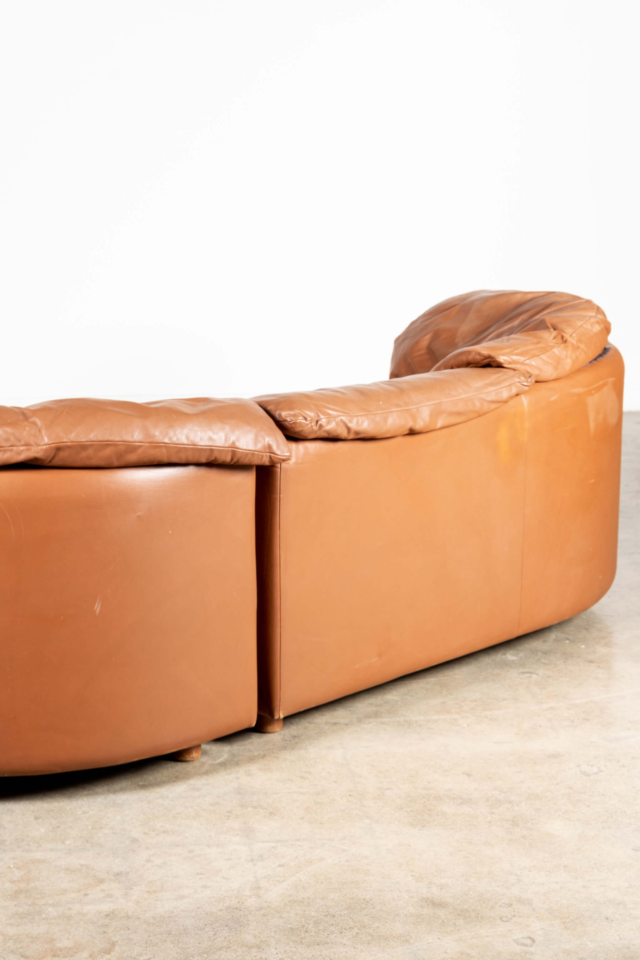 2-Piece Leather Corner Sofa