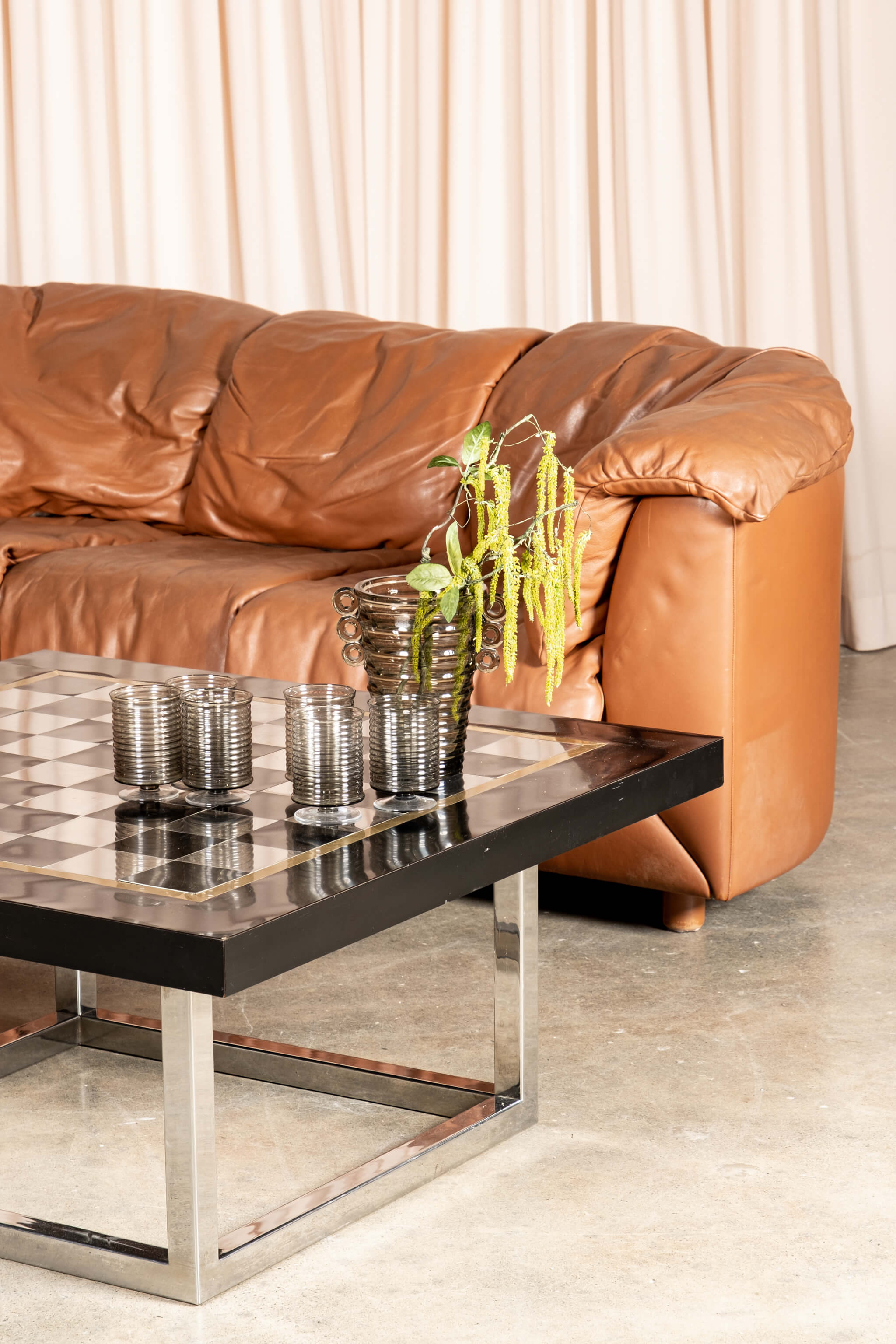 2-Piece Leather Corner Sofa