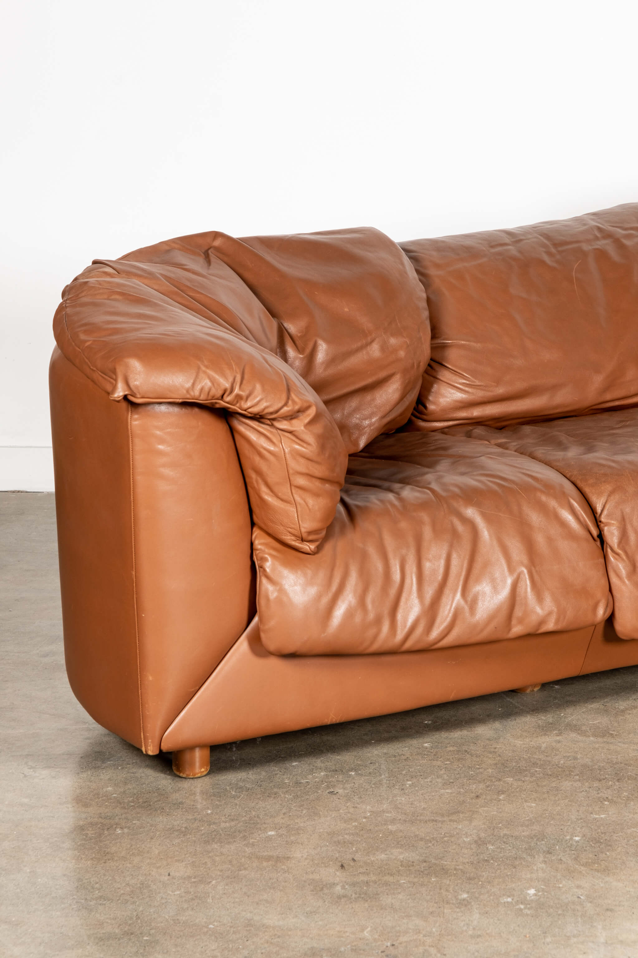 2-Piece Leather Corner Sofa