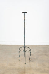 1920s Forged Iron Candle Holder