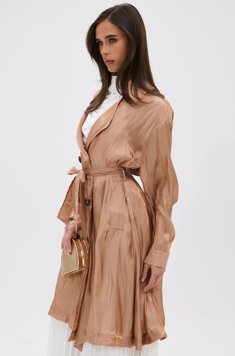 DAY TO NIGHT ORGANZA TRENCH