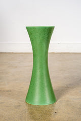 1980s Fluted Green Vase