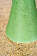 1980s Fluted Green Vase