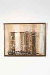 "Girders For a Harbor", Large-Scale Abstract Painting