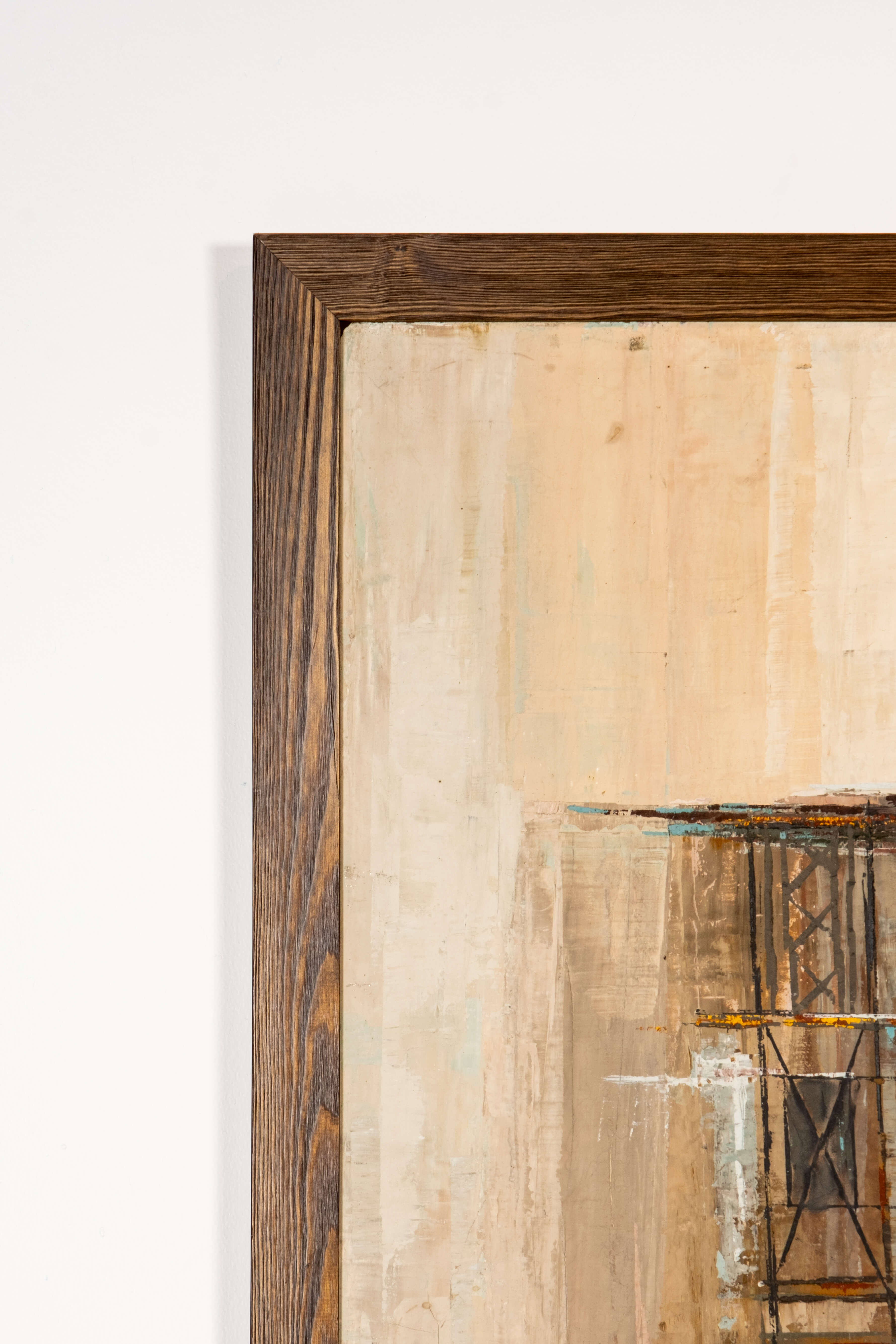 "Girders For a Harbor", Large-Scale Abstract Painting