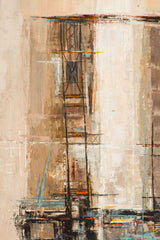"Girders For a Harbor", Large-Scale Abstract Painting