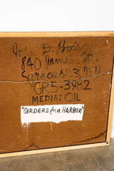 "Girders For a Harbor", Large-Scale Abstract Painting