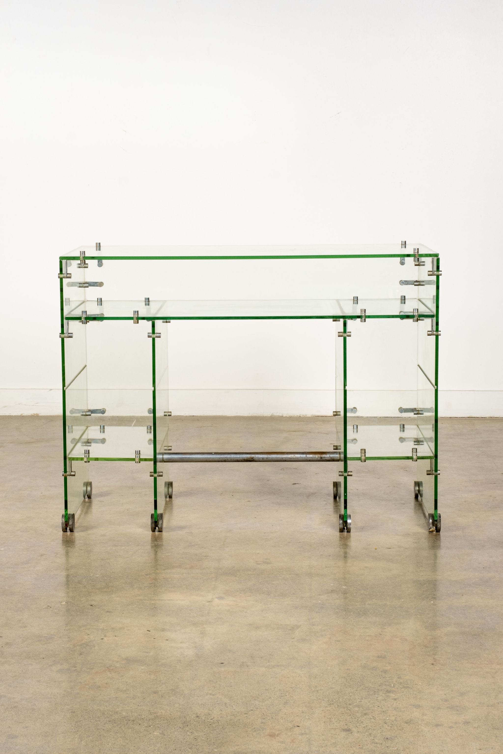 1940s Glass Desk