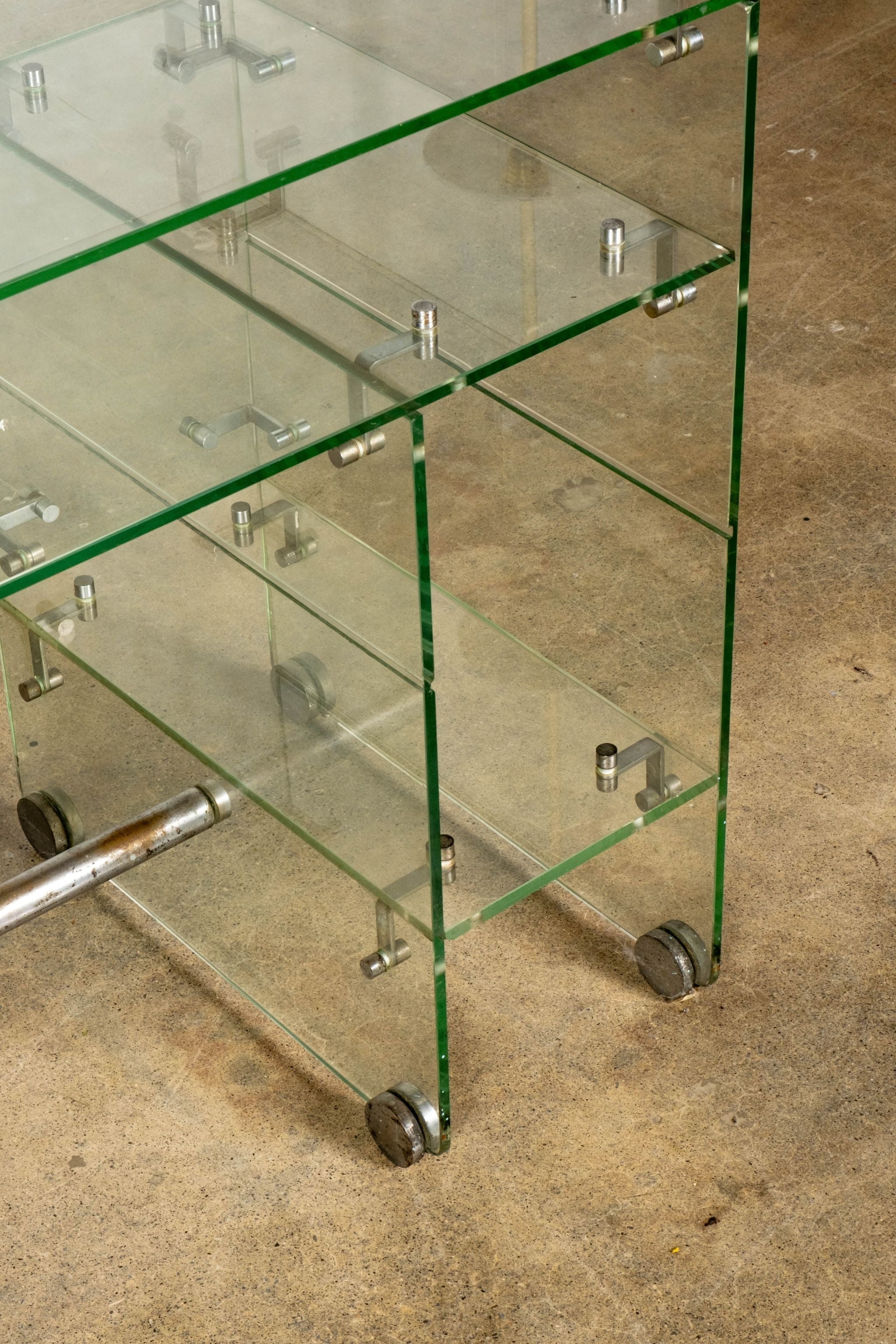 1940s Glass Desk