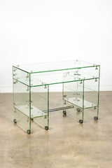 1940s Glass Desk