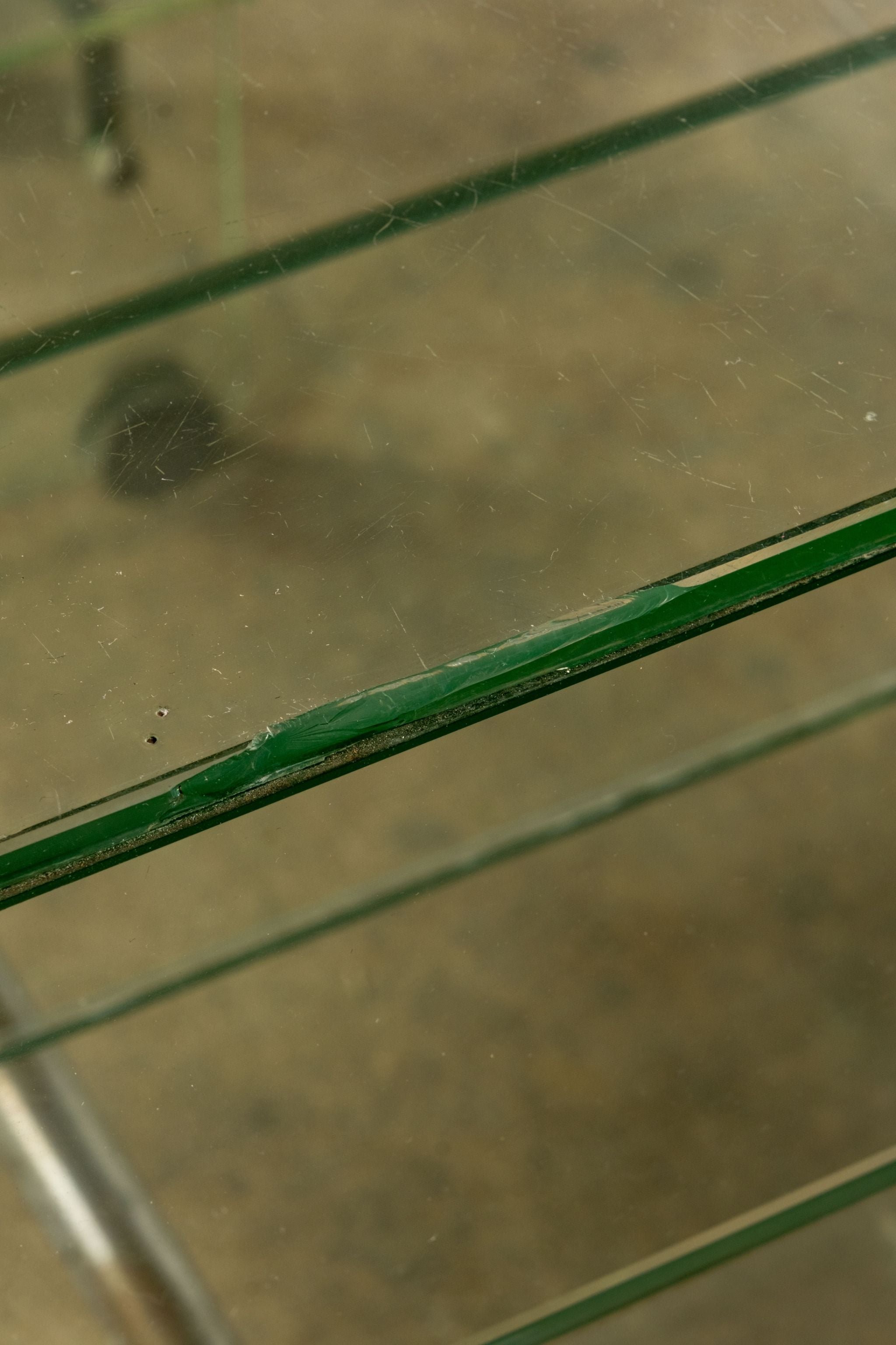 1940s Glass Desk