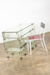 1940s Glass Desk
