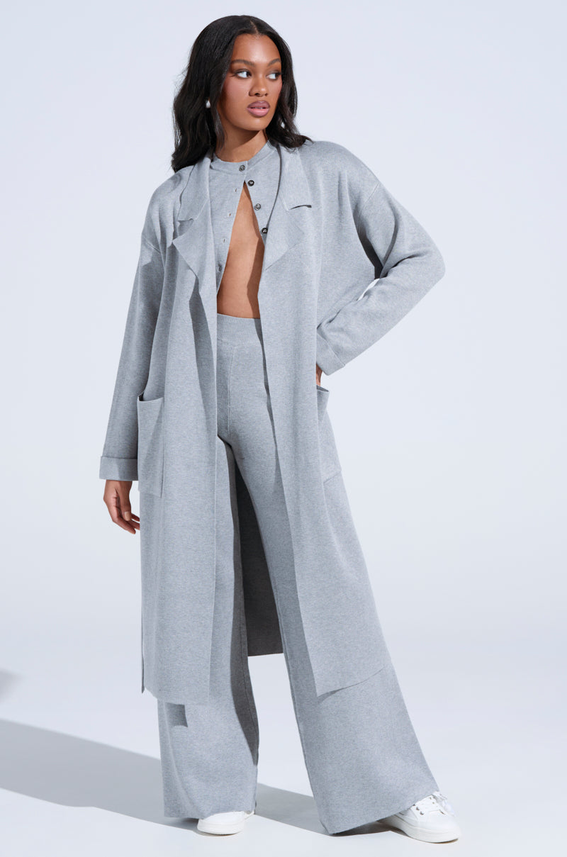 COZY LUXE KNIT TRENCH