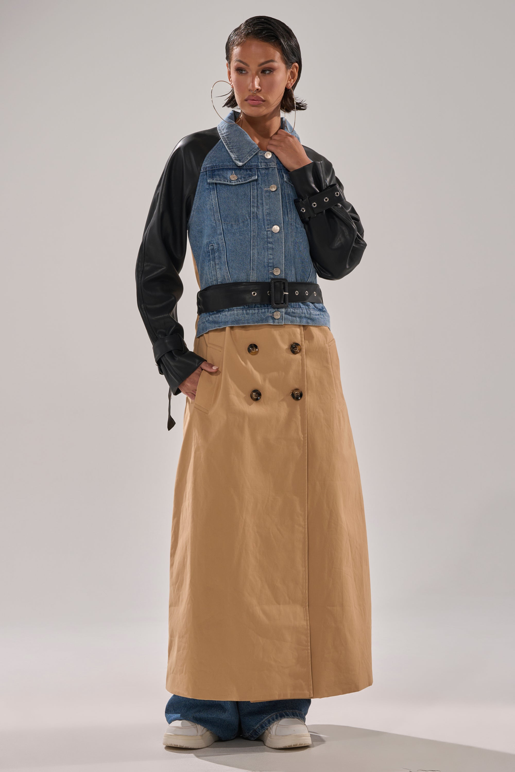CITY SLICKER MIXED MEDIA TRENCH