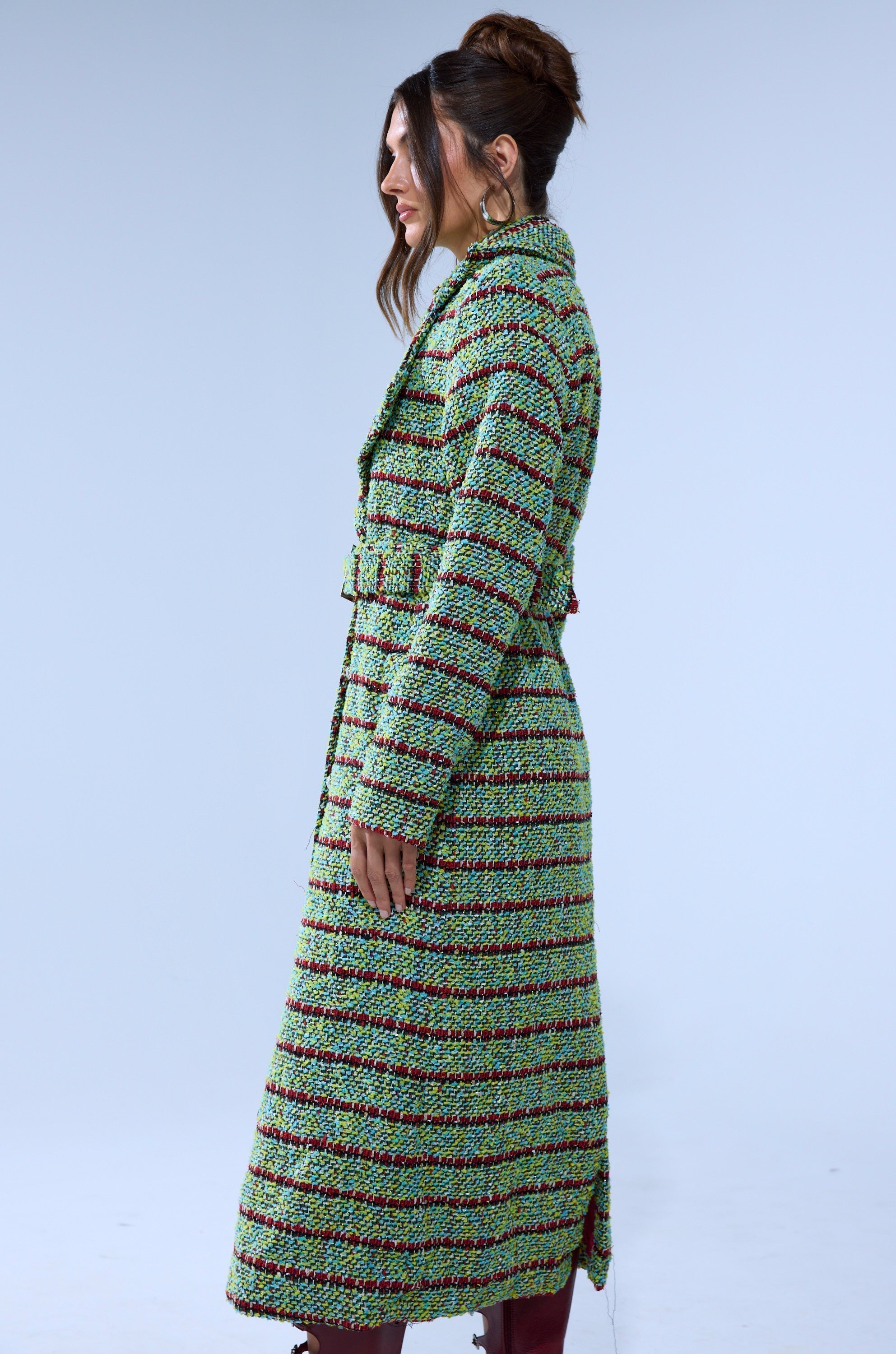 IT'S GIVING LUCK TWEED TRENCH