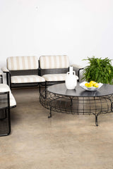 1970s Italian Solarium 3 Piece Set, Newly Upholstered