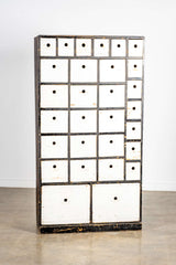 Black and White Apothecary Cabinet