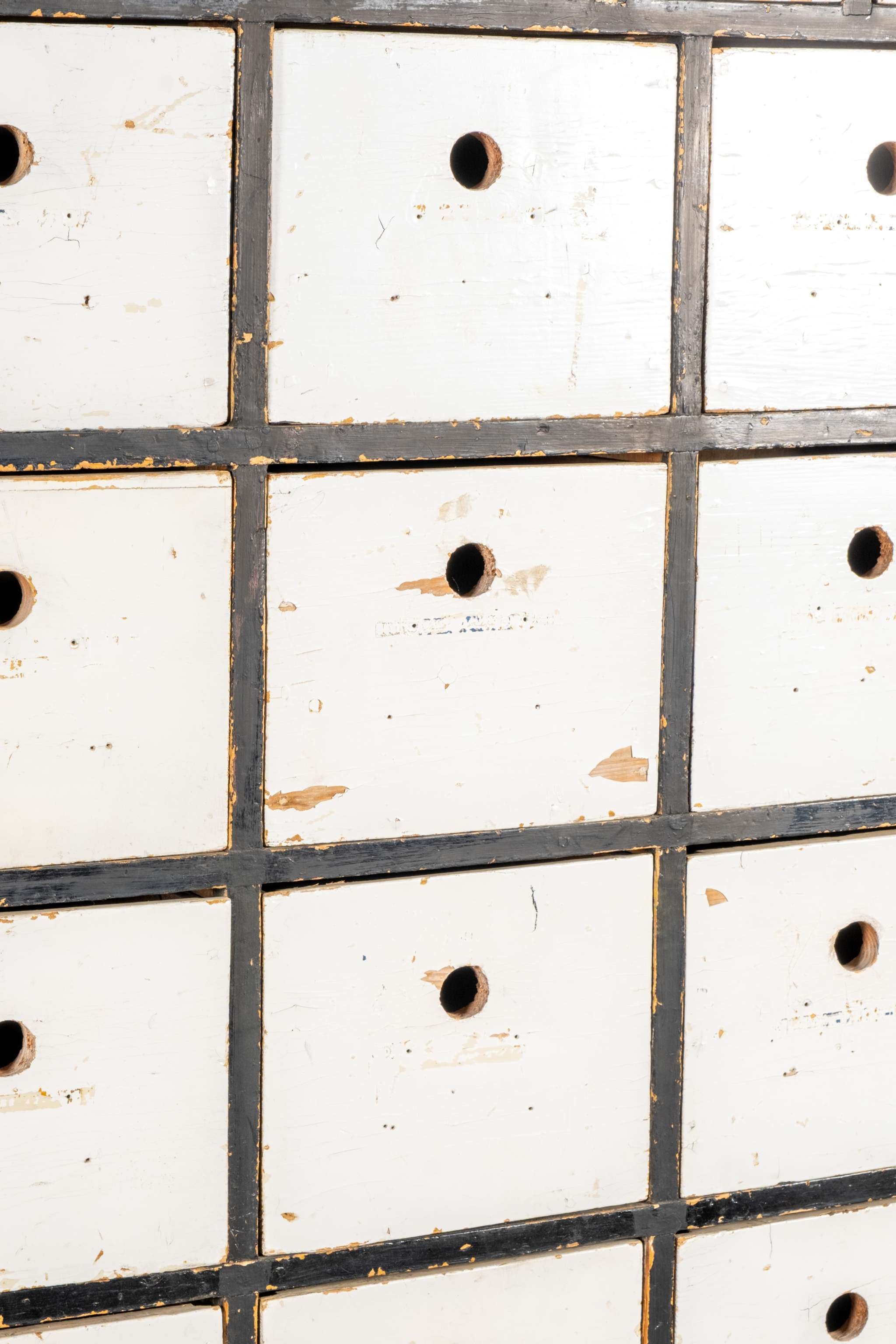 Black and White Apothecary Cabinet