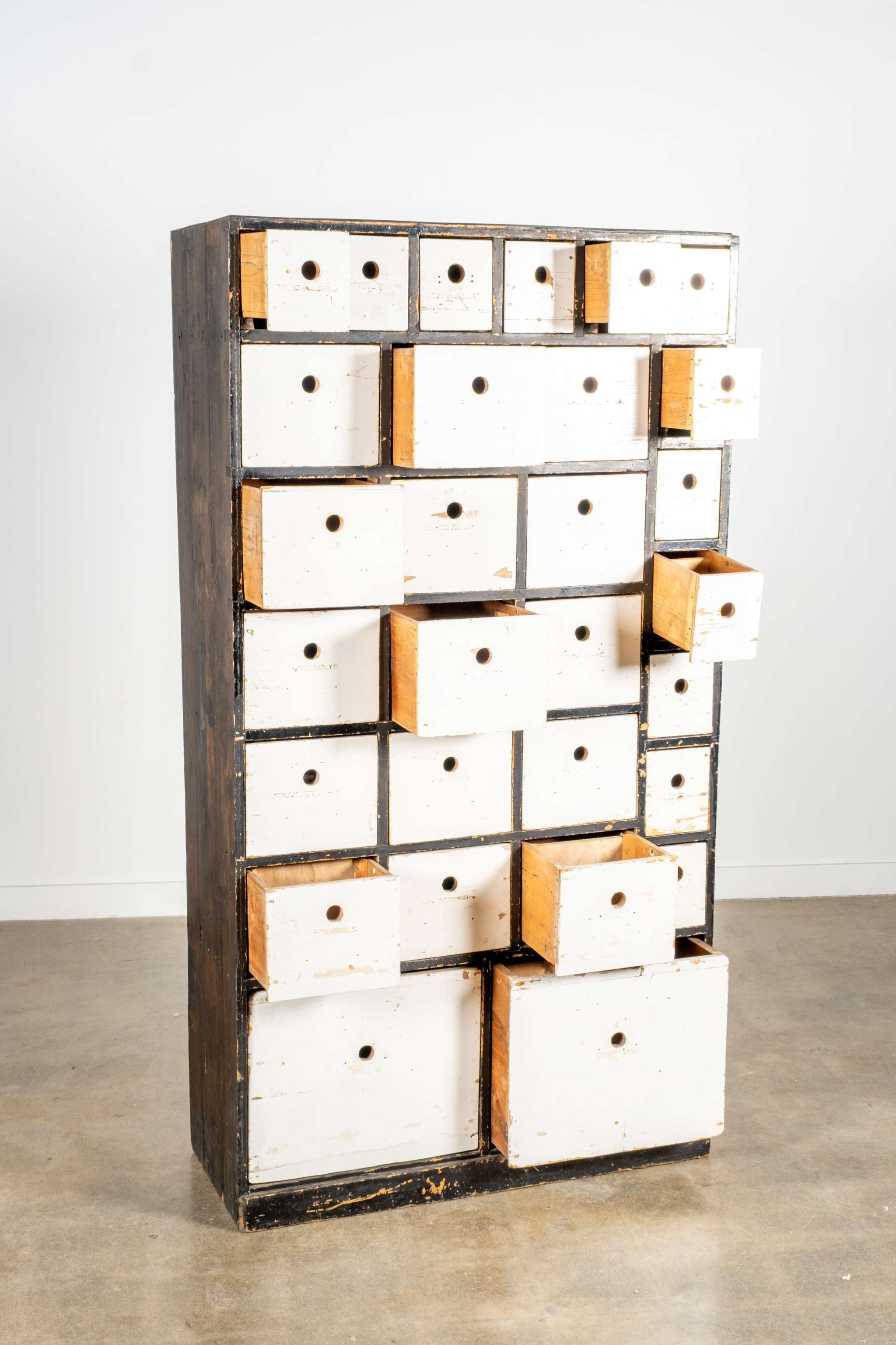 Black and White Apothecary Cabinet