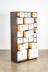 Black and White Apothecary Cabinet