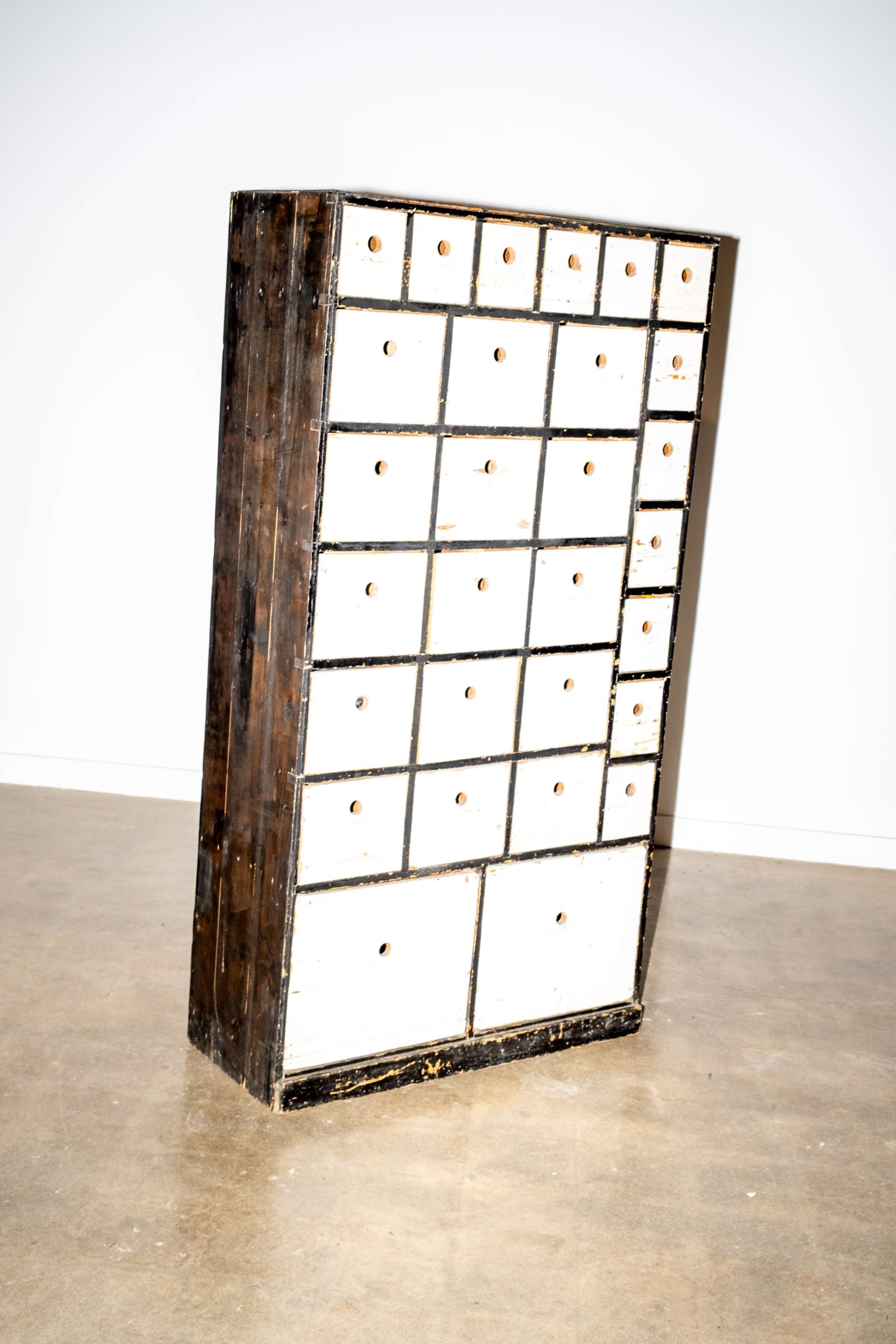 Black and White Apothecary Cabinet