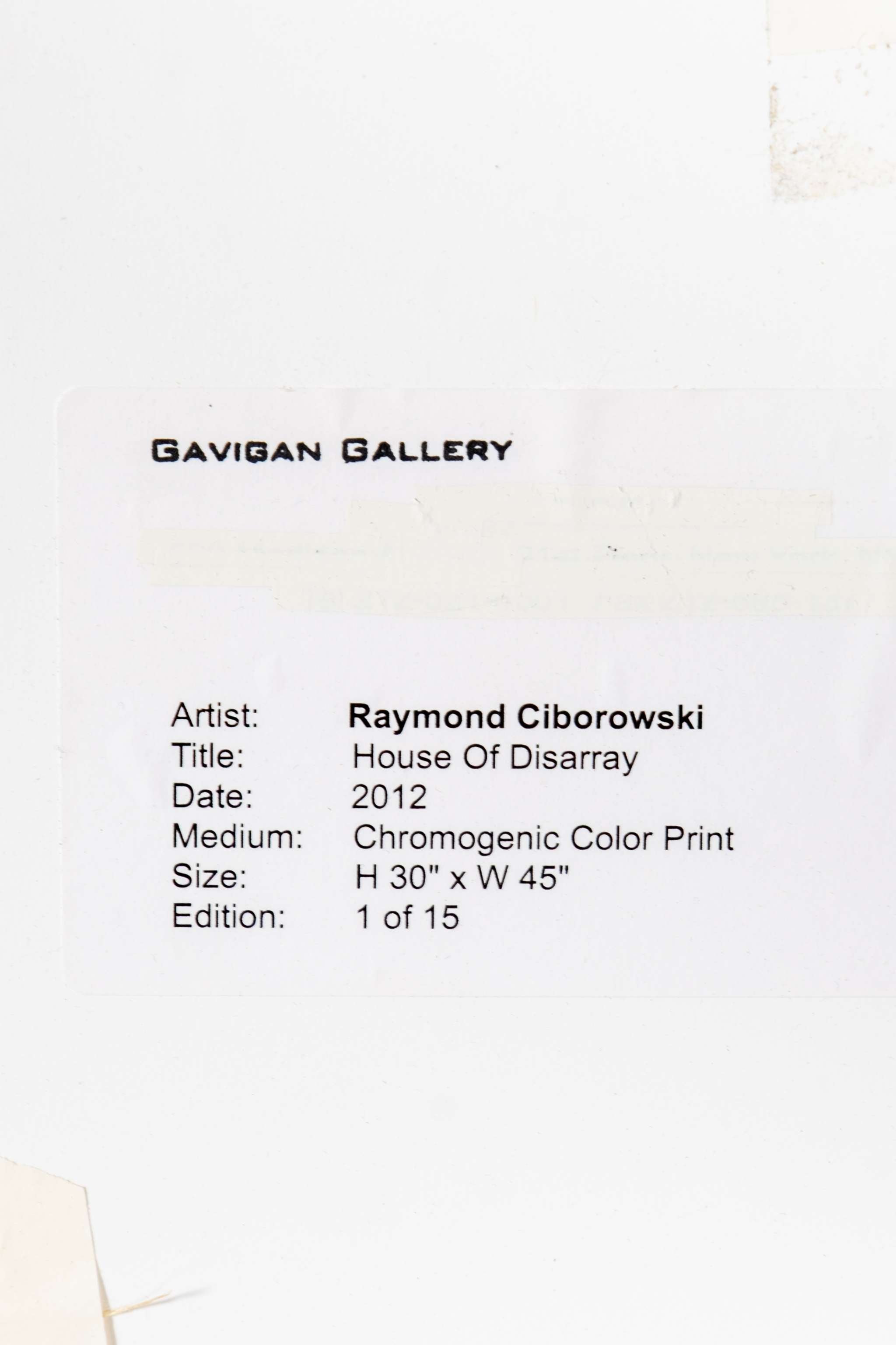 "House of Disarray" (2012) Chromogenic Print