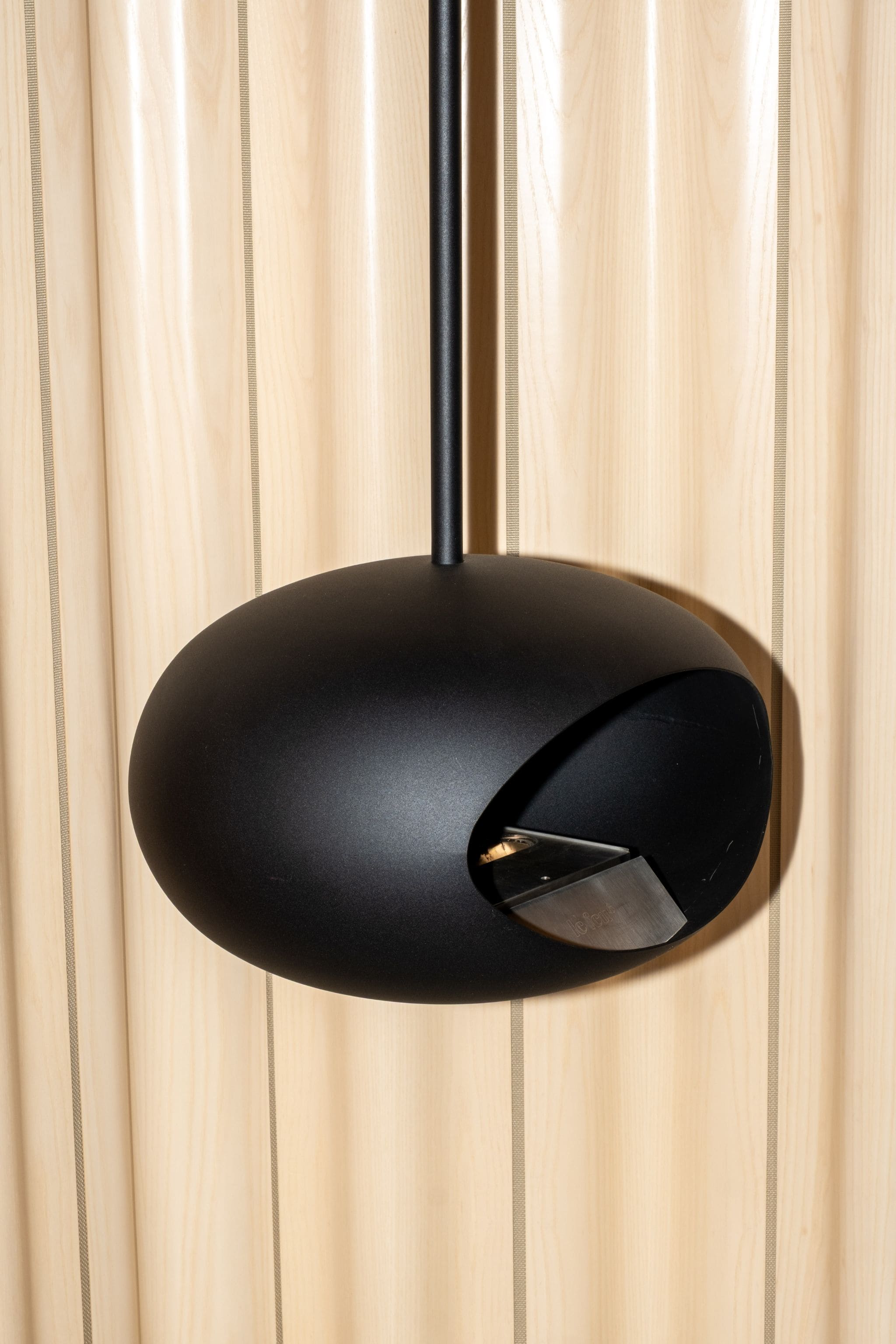 "Black Sky" Dome Hanging Fireplace