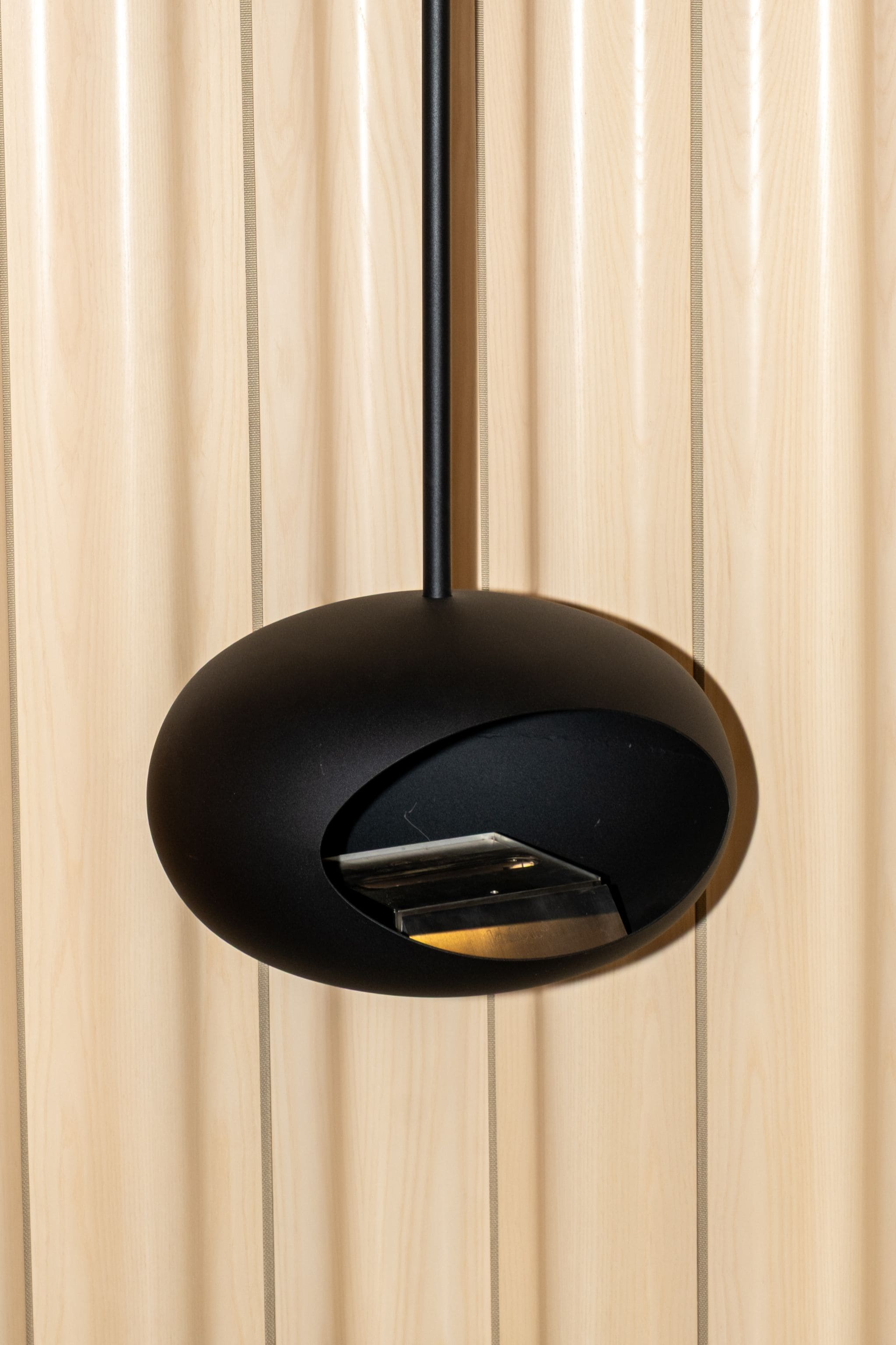 "Black Sky" Dome Hanging Fireplace