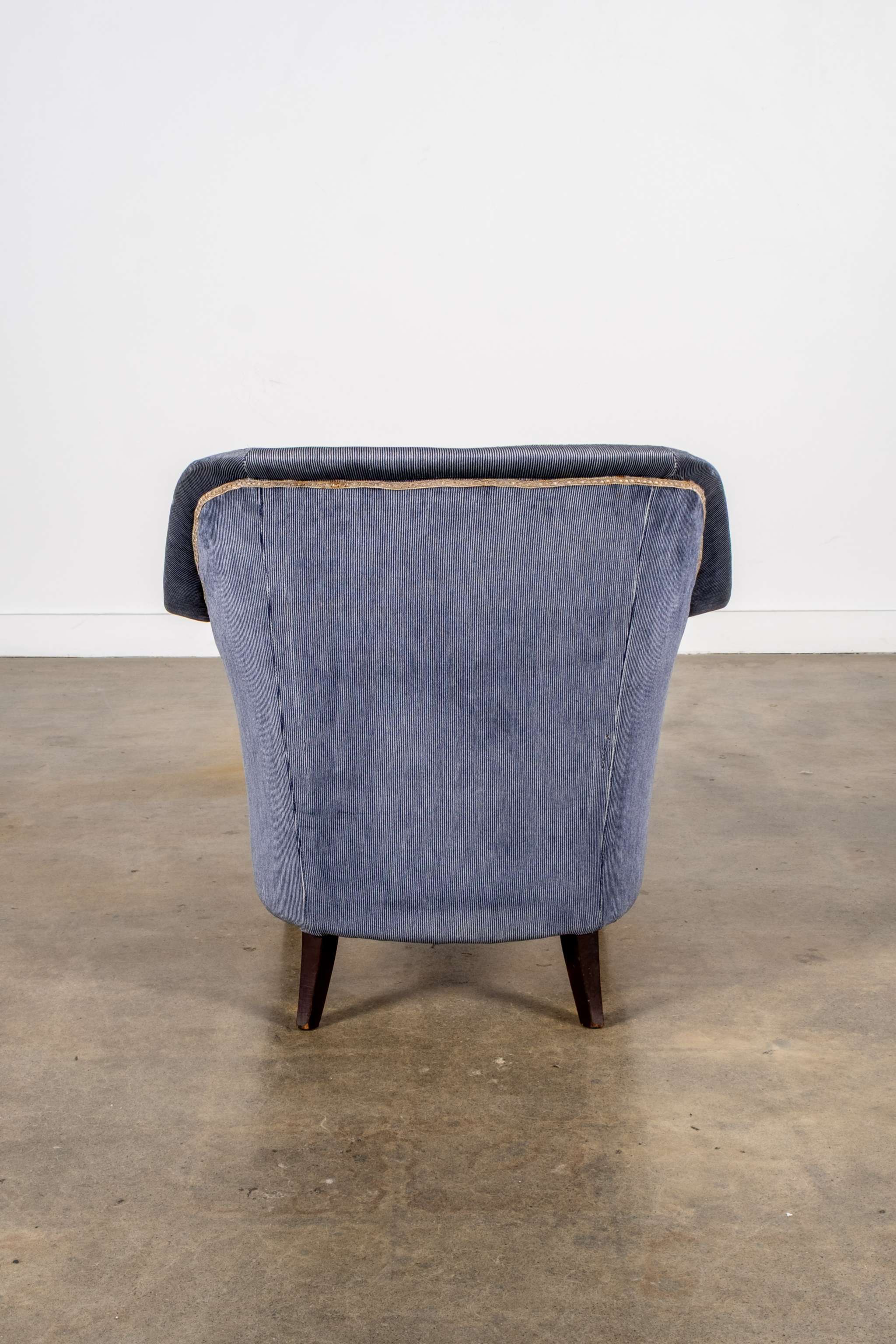 1950s Low Curved Armchair