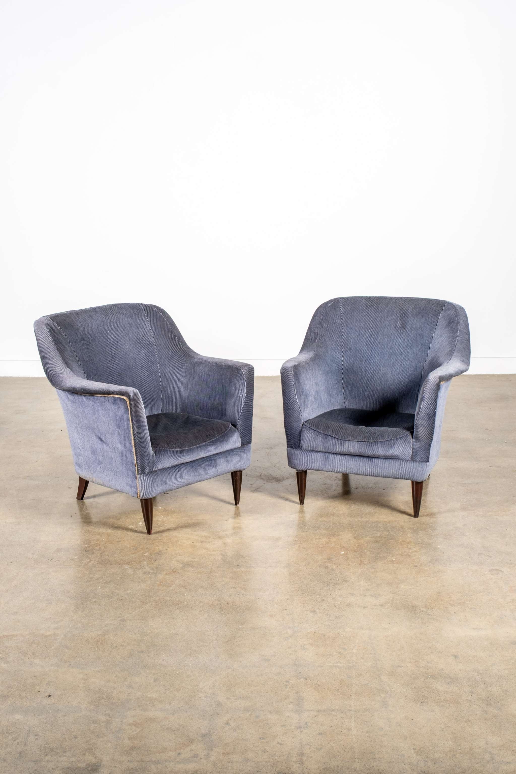 1950s Low Curved Armchair
