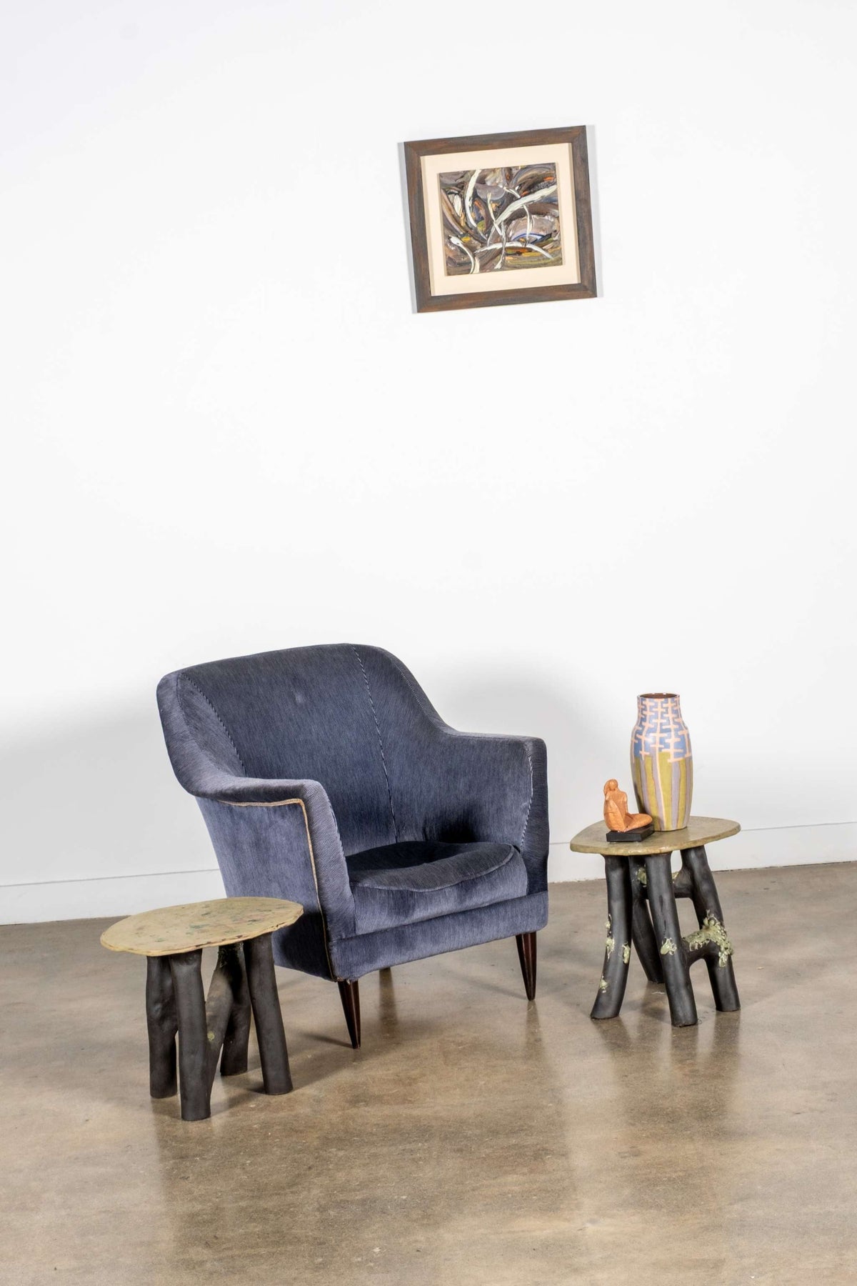 1950s Low Curved Armchair