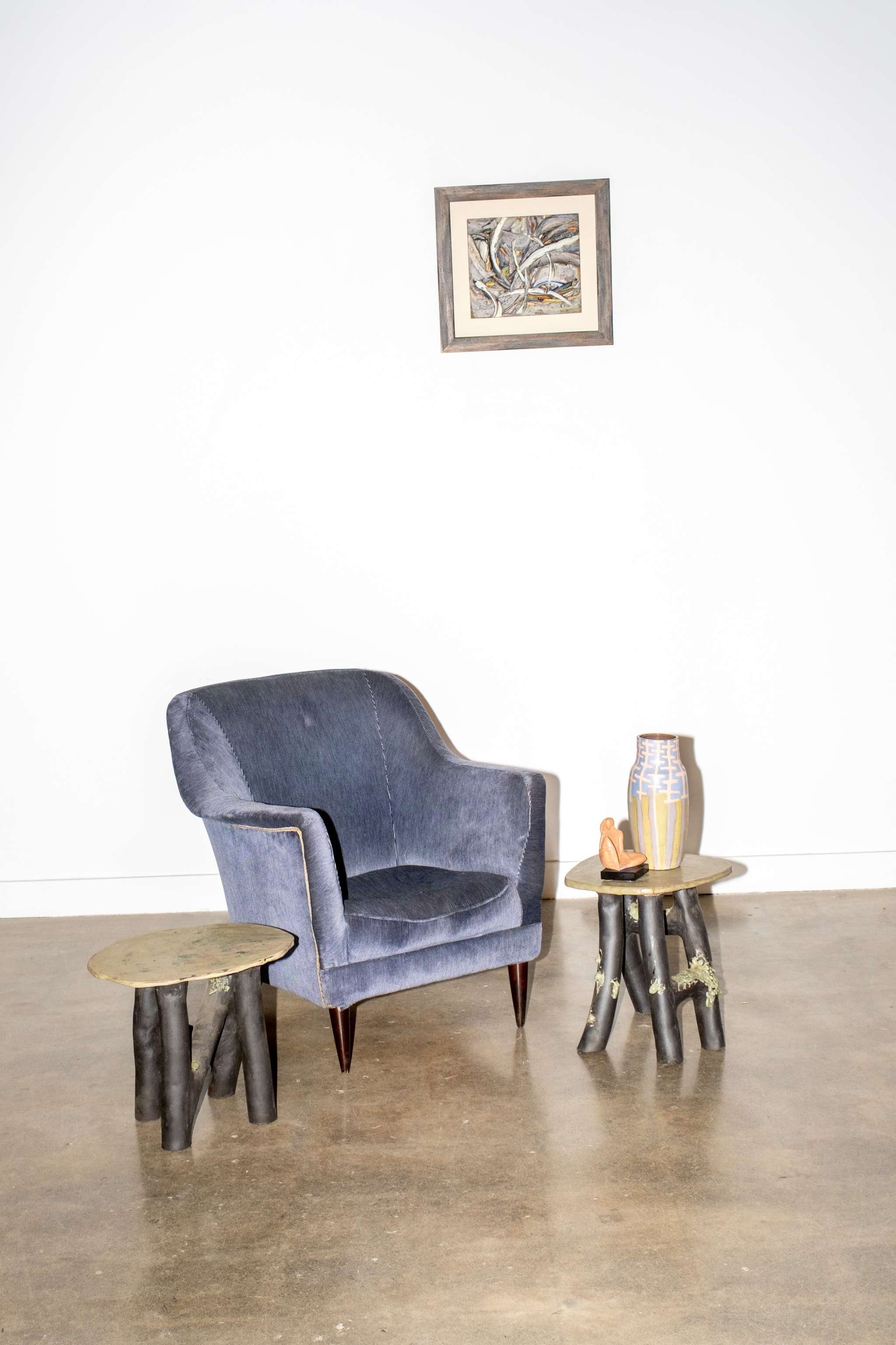 1950s Low Curved Armchair