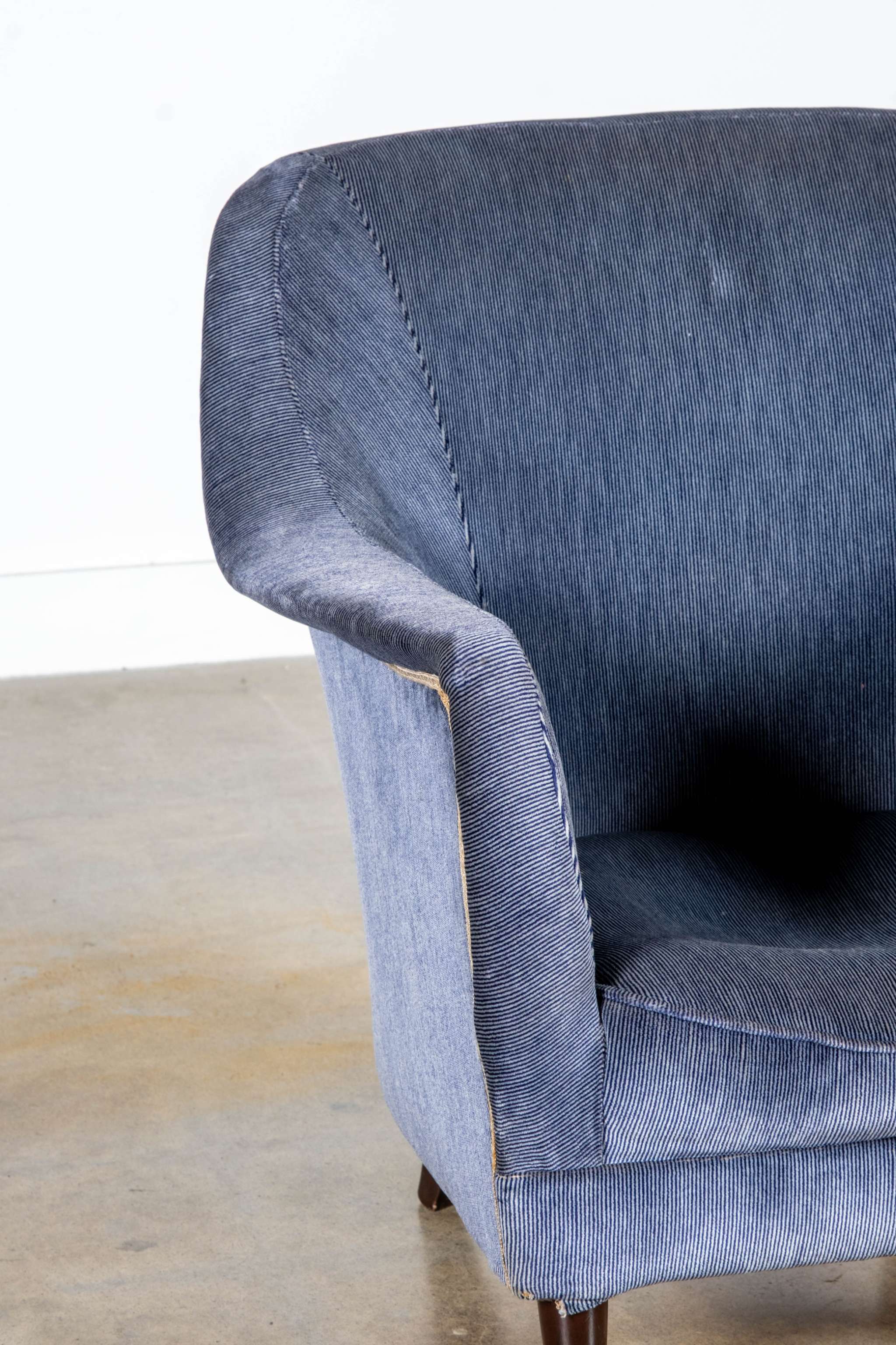 1950s Low Curved Armchair