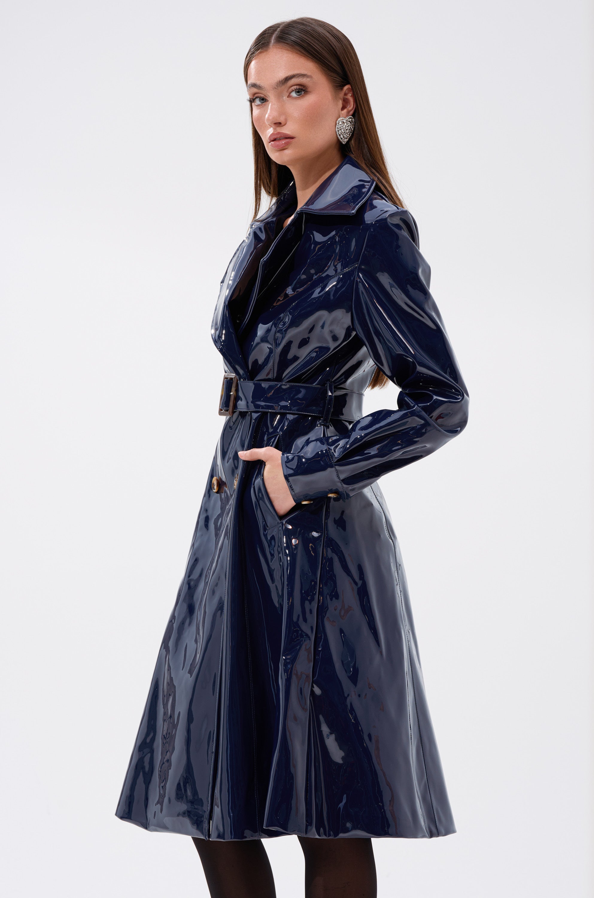 MITICA PATENT TRENCH IN NAVY