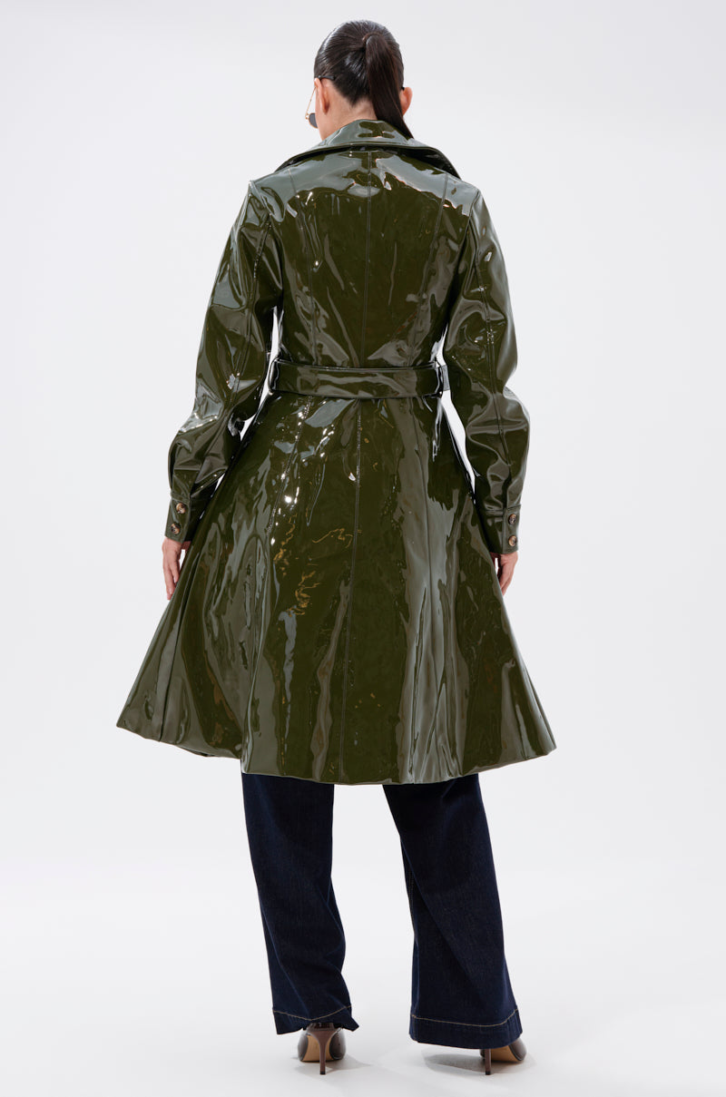 MITICA PATENT TRENCH IN OLIVE