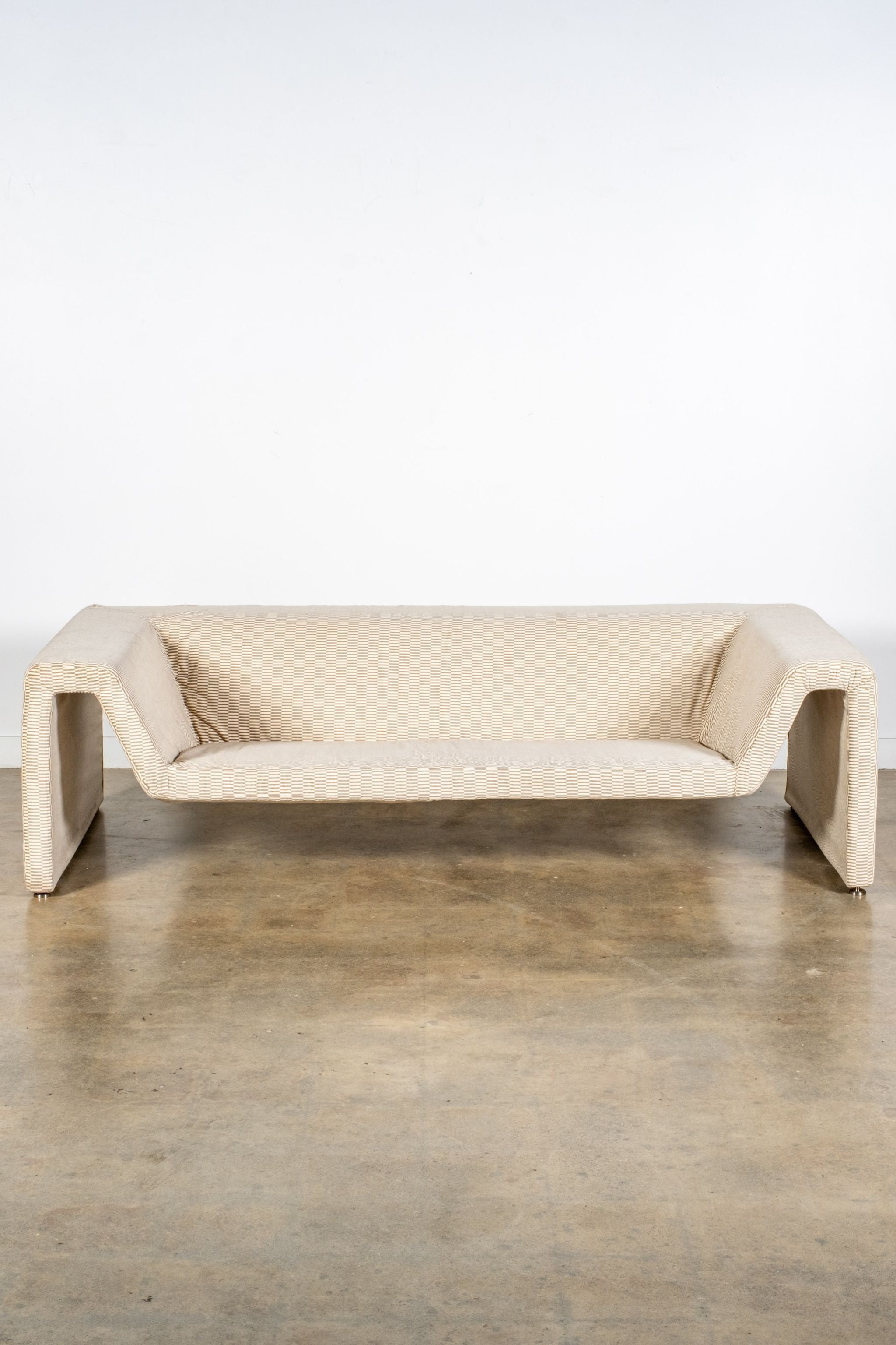 1970s Italian 3-Seater Sofa, Newly Upholstered
