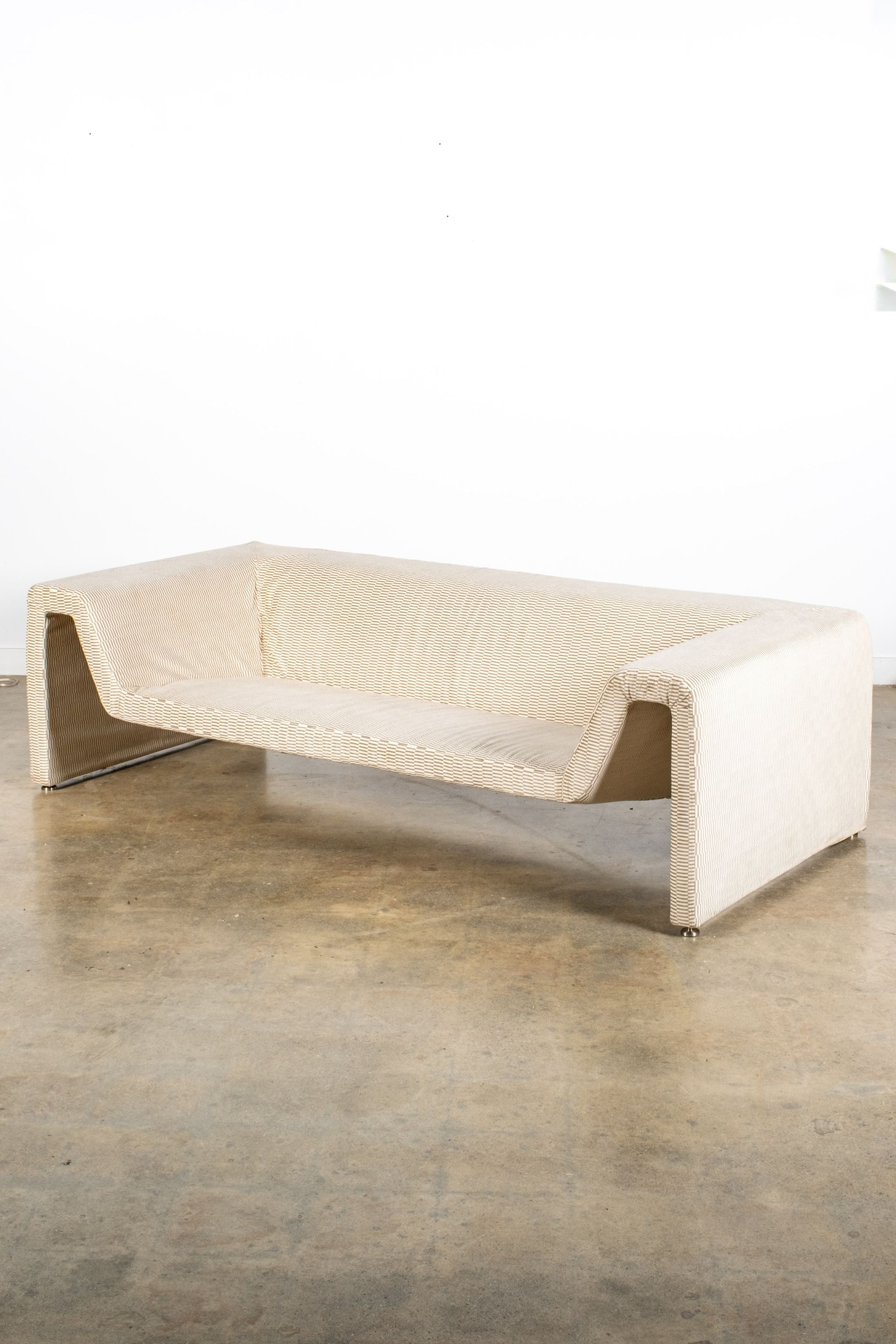 1970s Italian 3-Seater Sofa, Newly Upholstered
