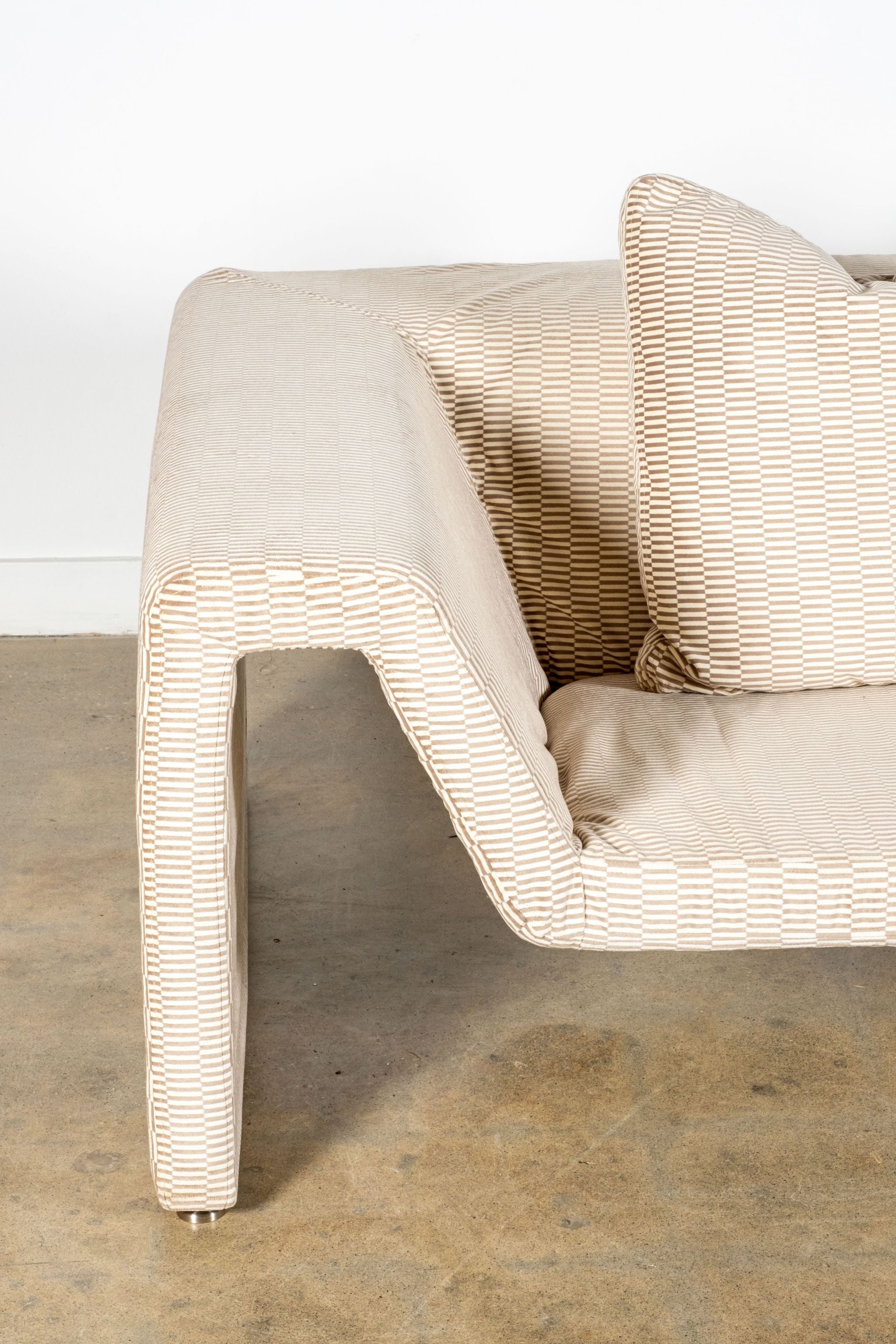 1970s Italian 3-Seater Sofa, Newly Upholstered