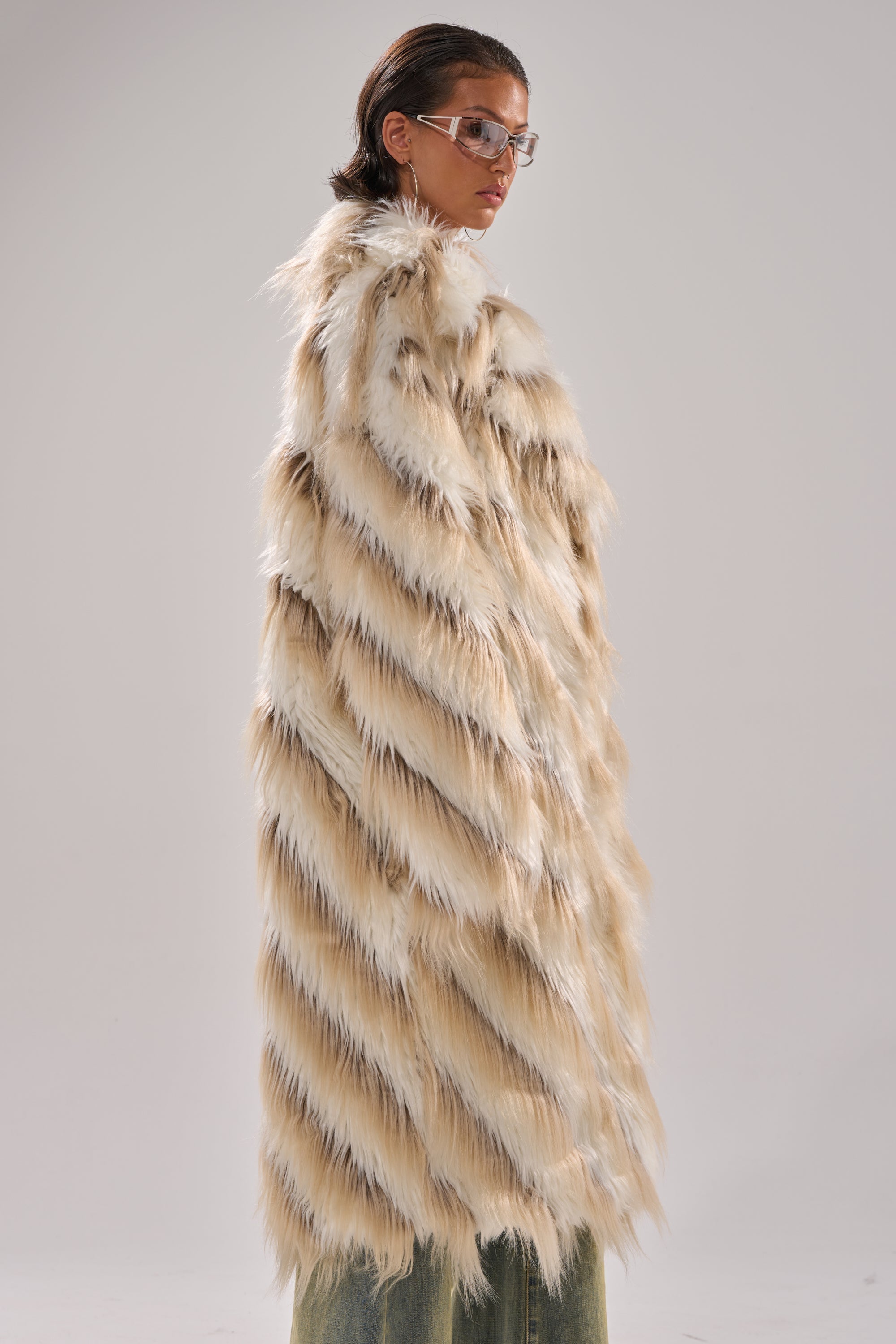 HARLOW PATCHWORK FAUX FUR