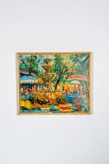 "Market in Provence", Framed Painted