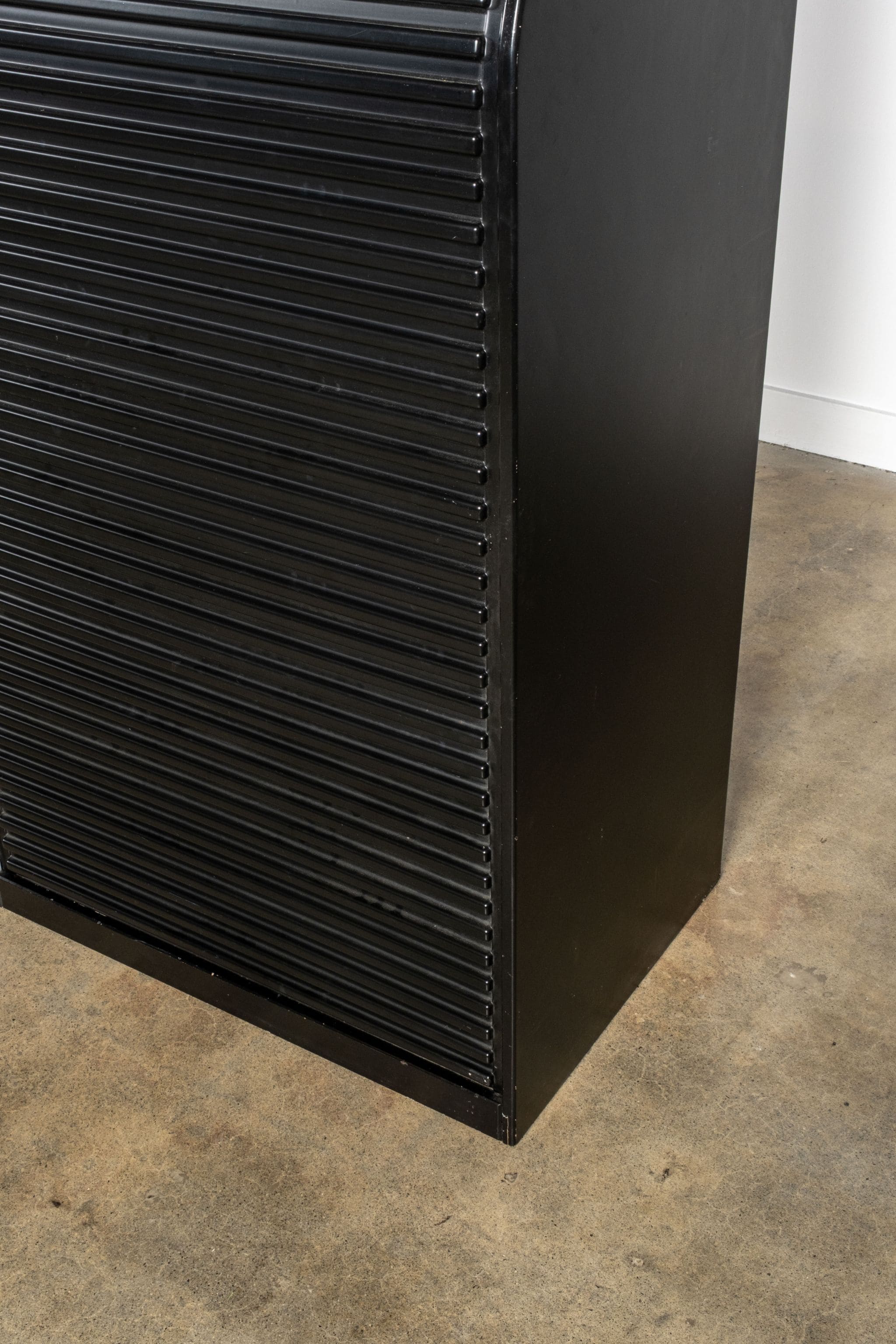 A'Dammer Roller Shutter Storage Cabinet, Black