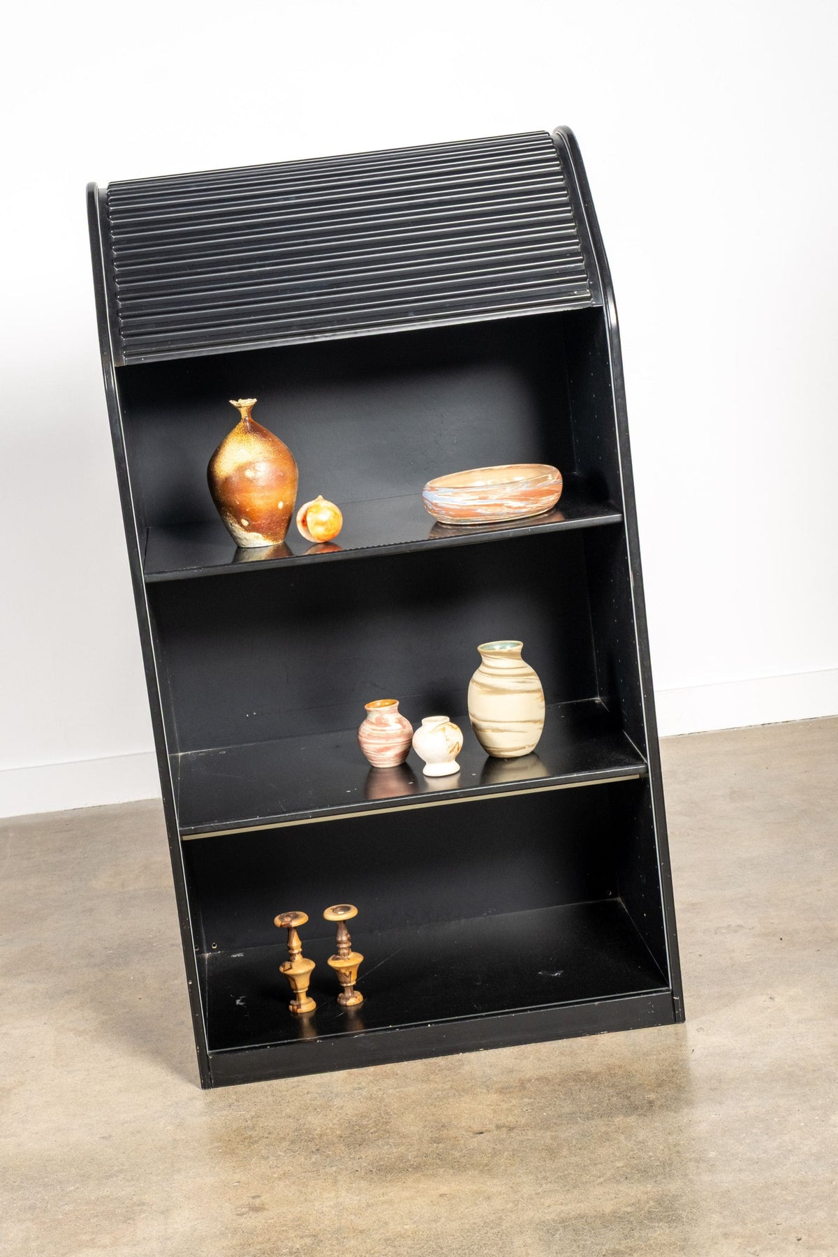 A'Dammer Roller Shutter Storage Cabinet, Black